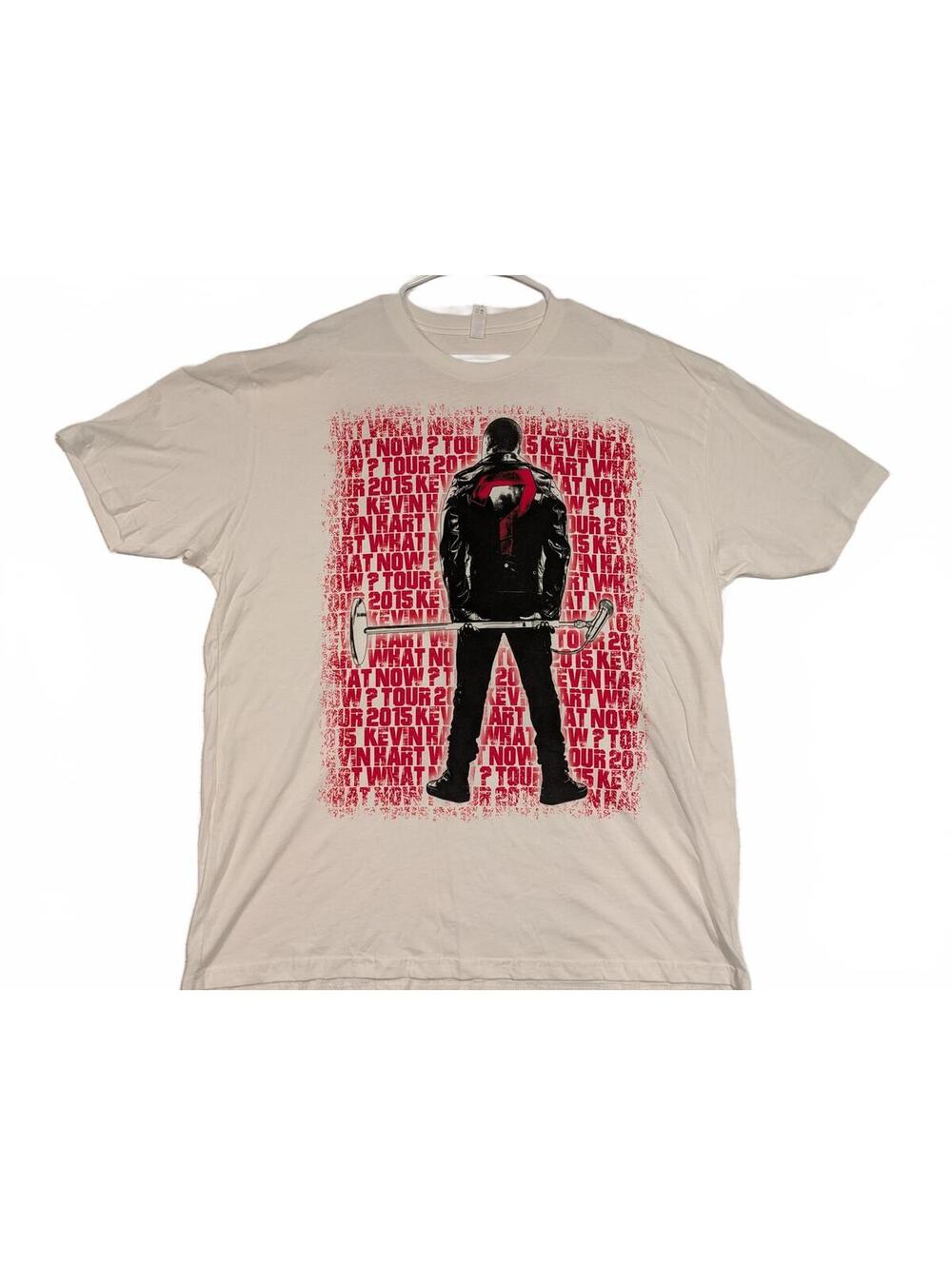 Kevin Hart What Now Tour 2015 Graphic T-Shirt Mens XXL White Stand Up Comedy